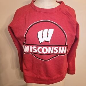 Red Wisconsin Sweatshirt
